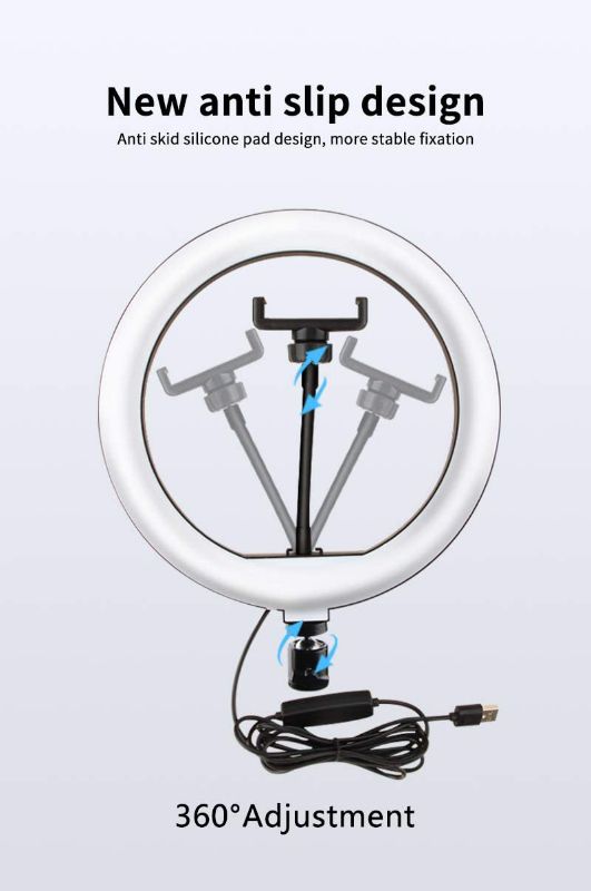 10" Rgb Ring Light With Mini Light Stand For Youtube | Photo-Shoot | Video Shoot | Live Stream